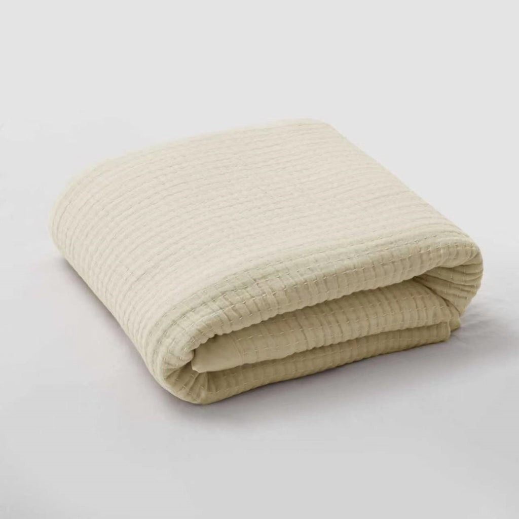Vintage Cotton Gauze Summer Quilt Blanket