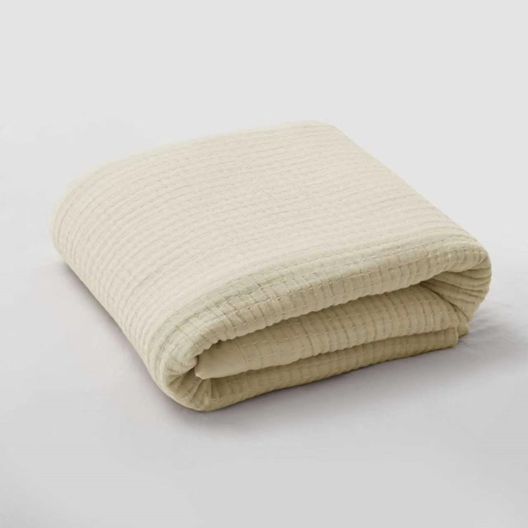 Vintage Cotton Gauze Summer Quilt Blanket