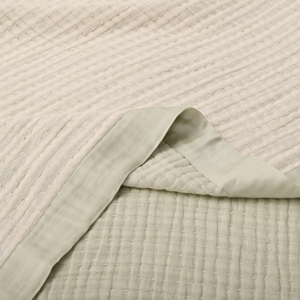Vintage Cotton Gauze Summer Quilt Blanket