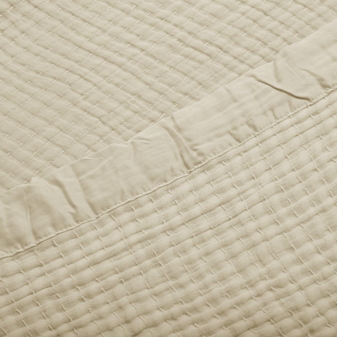 Vintage Cotton Gauze Summer Quilt Blanket