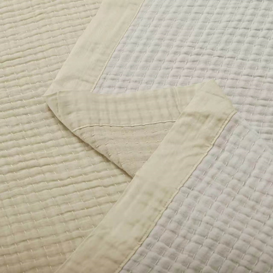 Vintage Cotton Gauze Summer Quilt Blanket